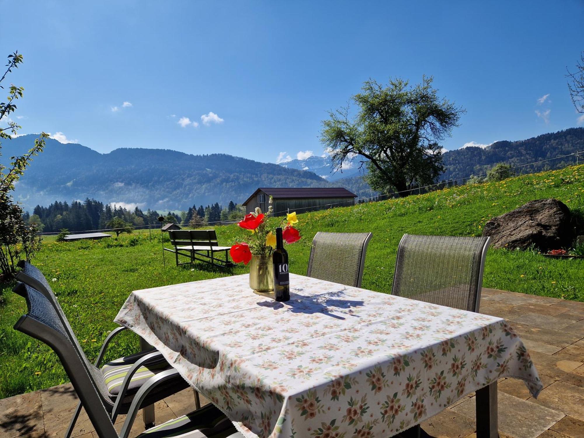 Ferienhof Schweizer Schwarzenberg im Bregenzerwald Exterior foto