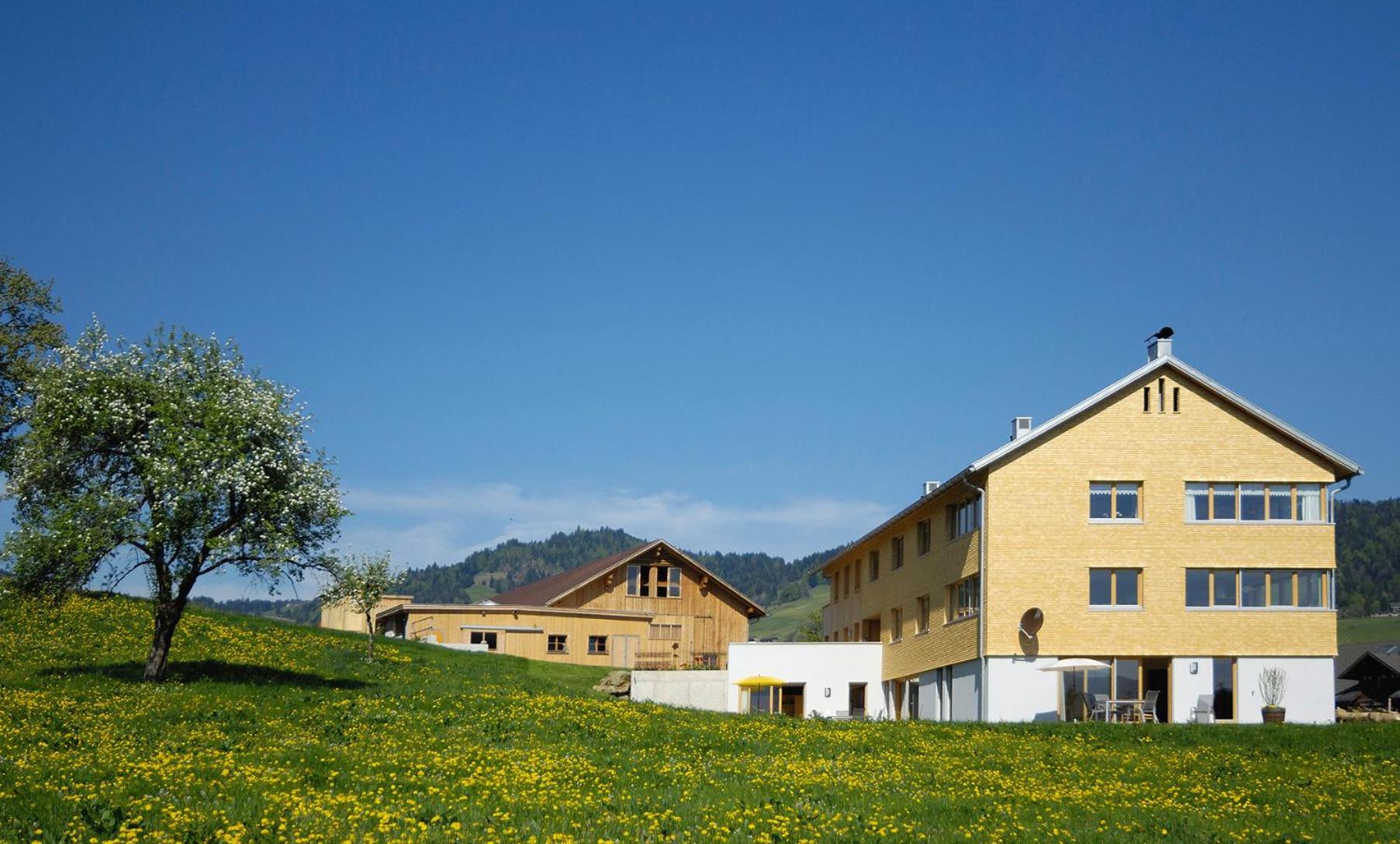 Ferienhof Schweizer Schwarzenberg im Bregenzerwald Exterior foto