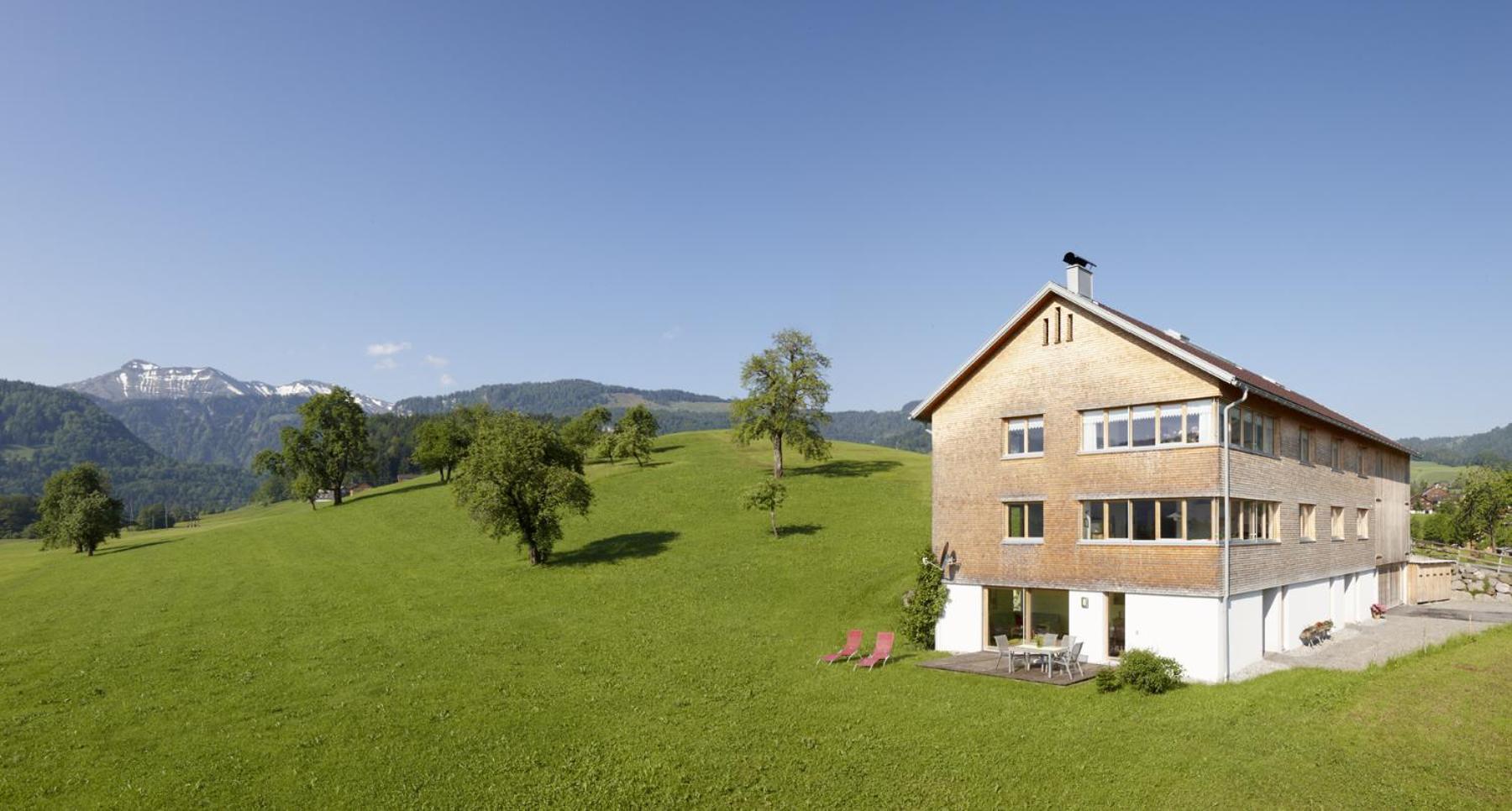 Ferienhof Schweizer Schwarzenberg im Bregenzerwald Exterior foto